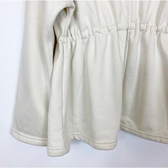 Fabletics "Sage" Open Front Jacket Cream Women's Large - Picture 10 of 15